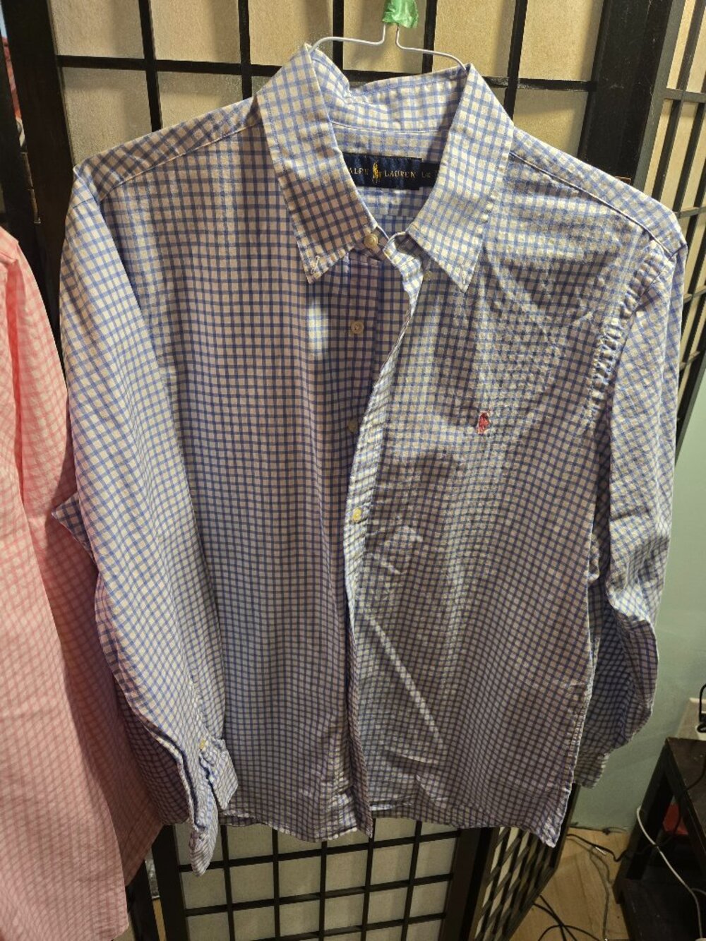 Men's L Polo Ralph Lauren cotton button down shirt